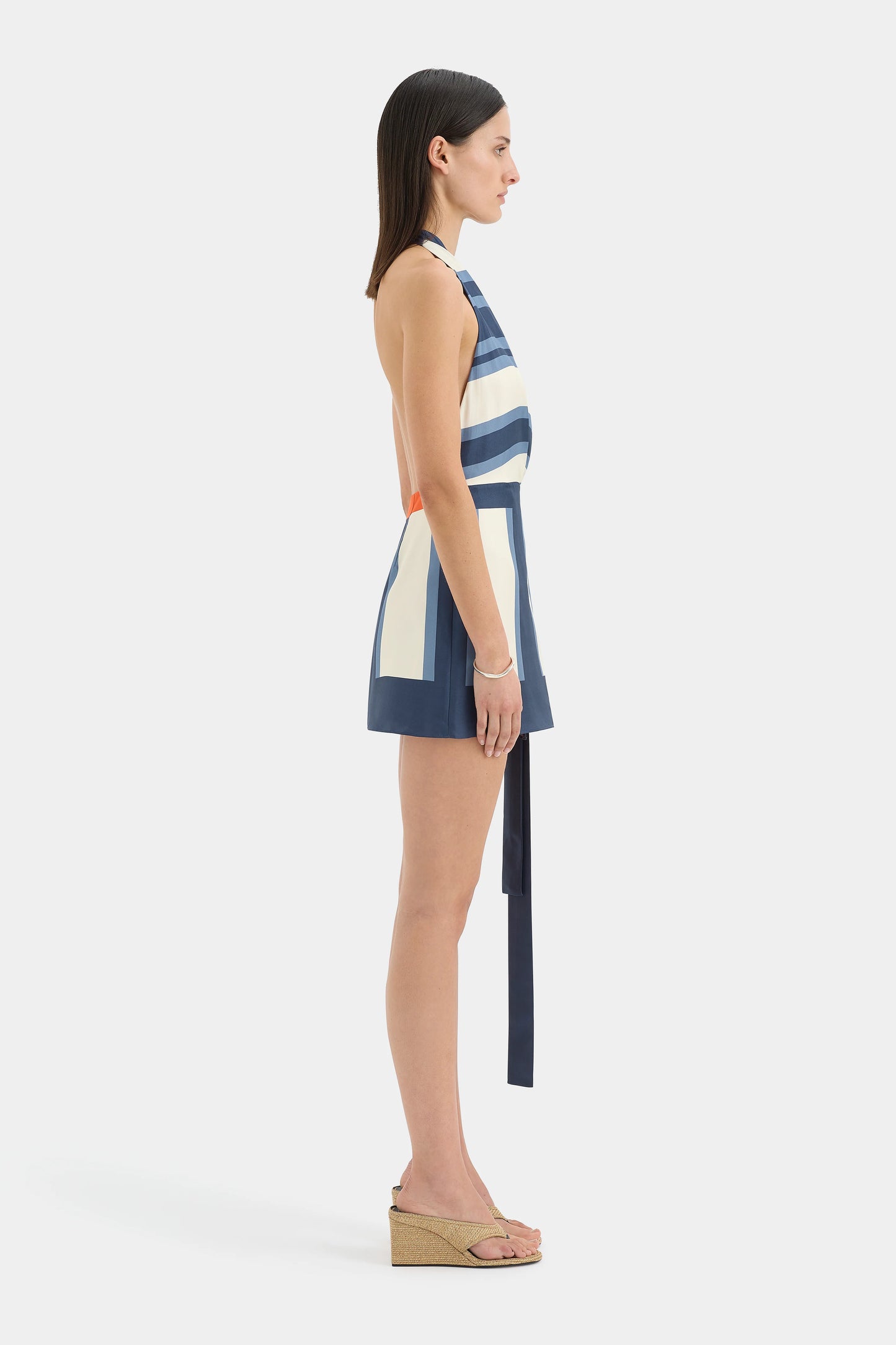Dazed Wrap Halter Mini Dress