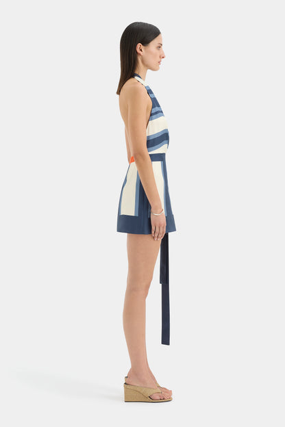 Dazed Wrap Halter Mini Dress
