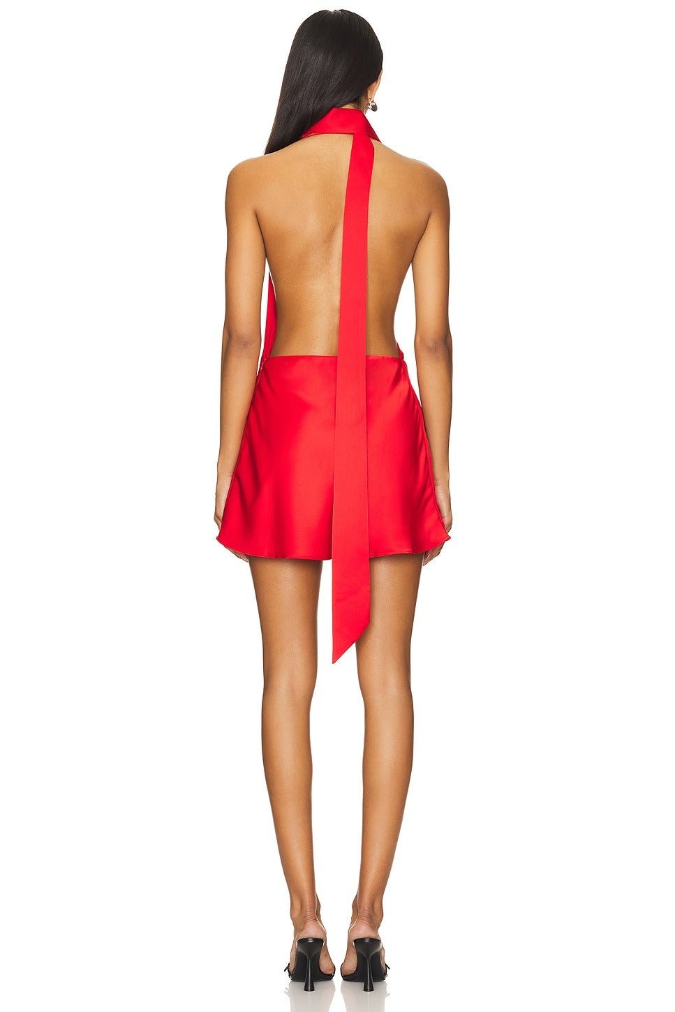 Nova Mini Dress in Cherry Red